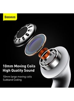 Baseus Baseus Encok W3 Wireless Bluetooth Earphone - White White  - Image 5