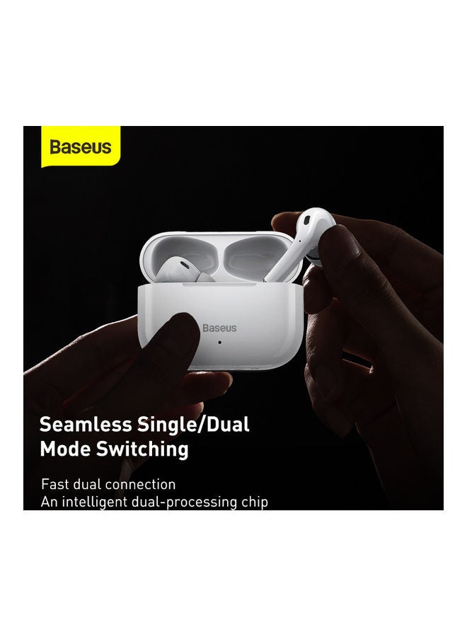 Baseus Encok W3 Wireless Bluetooth Earphone - White White
