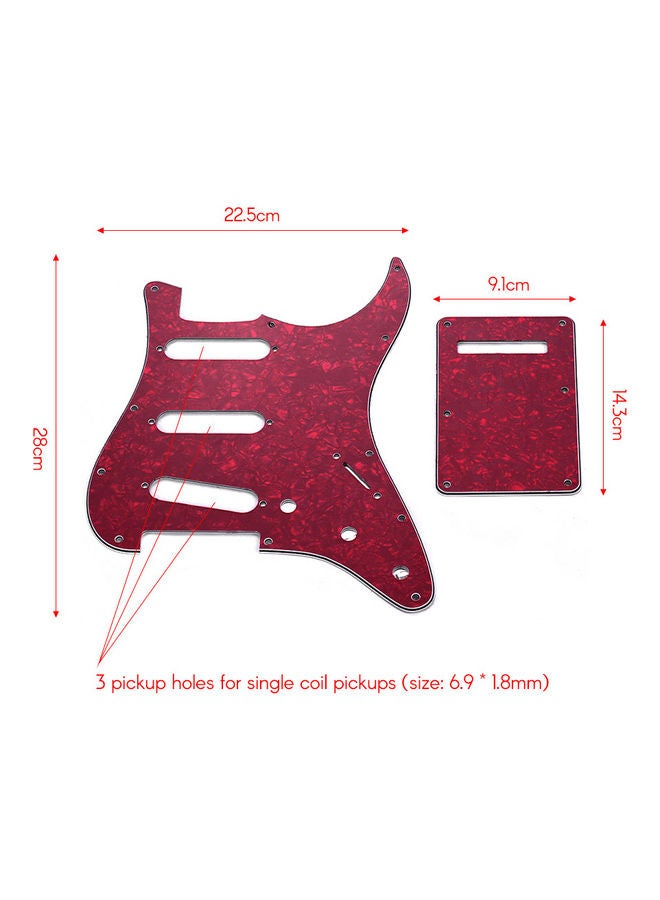 SSH Pickguard Set with Back Plate for American ST Electric Guitar