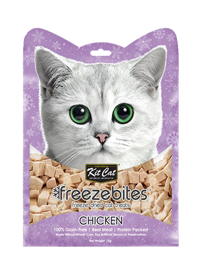 كيت كات دجاج مجمد للحيوانات الأليفة منتج متعدد الألوان 15جرام