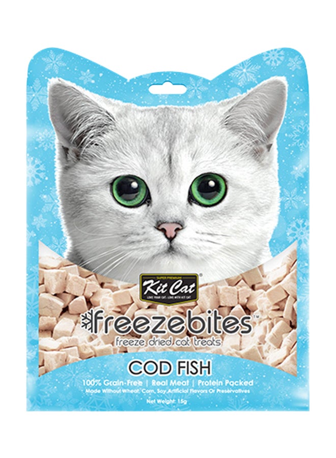 Kit Cat Freezebites Cod Fish For Pets Multicolour 15grams