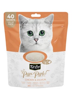 Puree Chicken And Salmon Pet Treat Multicolour 600grams - v1627993659/N49701776A_1