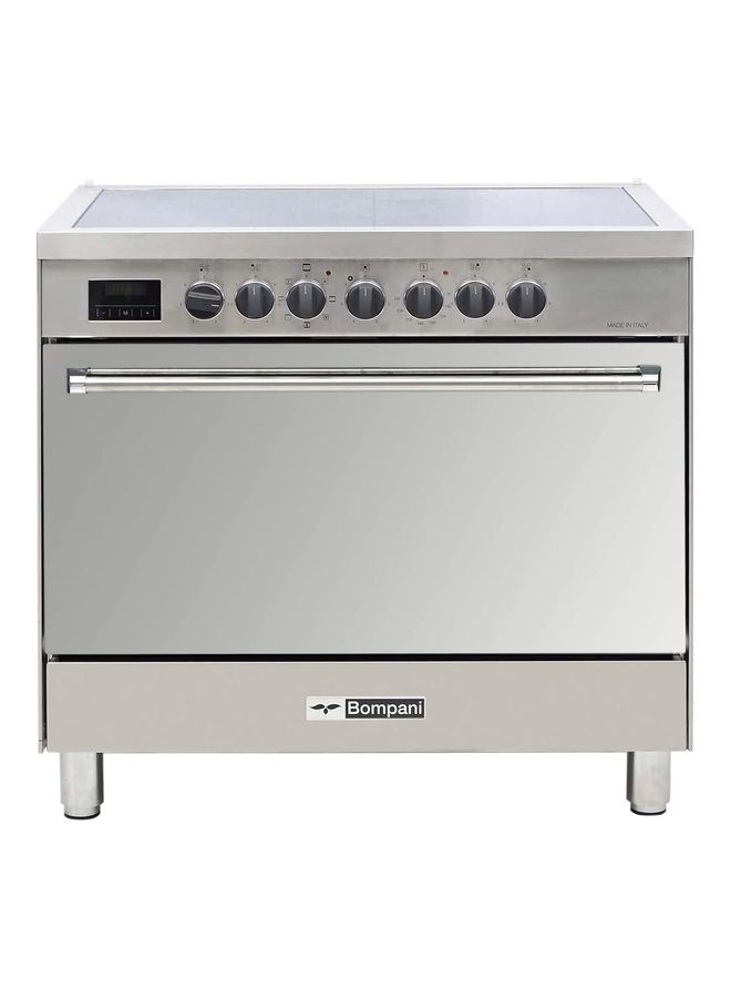 Bompani 5 Cooking zones Ceramic electric cooker 90 x 60 cm, 1year warranty BO683DX Silver/Black - Image 1