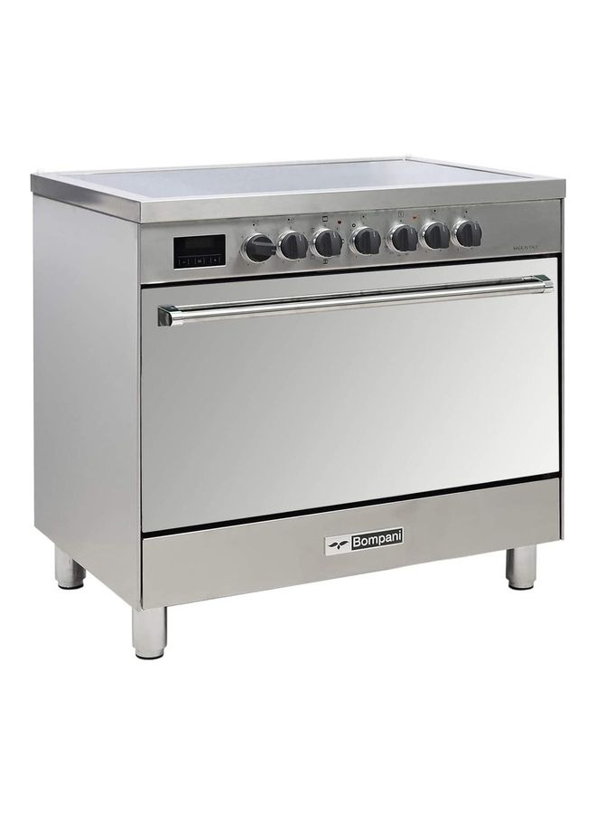 Bompani 5 Cooking zones Ceramic electric cooker 90 x 60 cm, 1year warranty BO683DX Silver/Black - Image 2