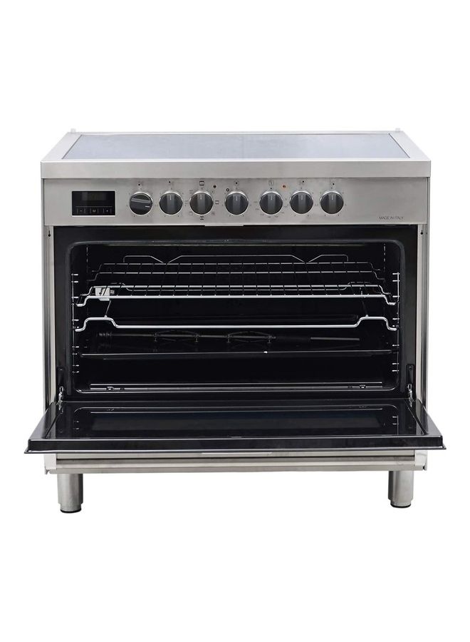 5 Cooking zones Ceramic electric cooker 90 x 60 cm, 1year warranty BO683DX Silver/Black - v1627994737/N49740578A_3