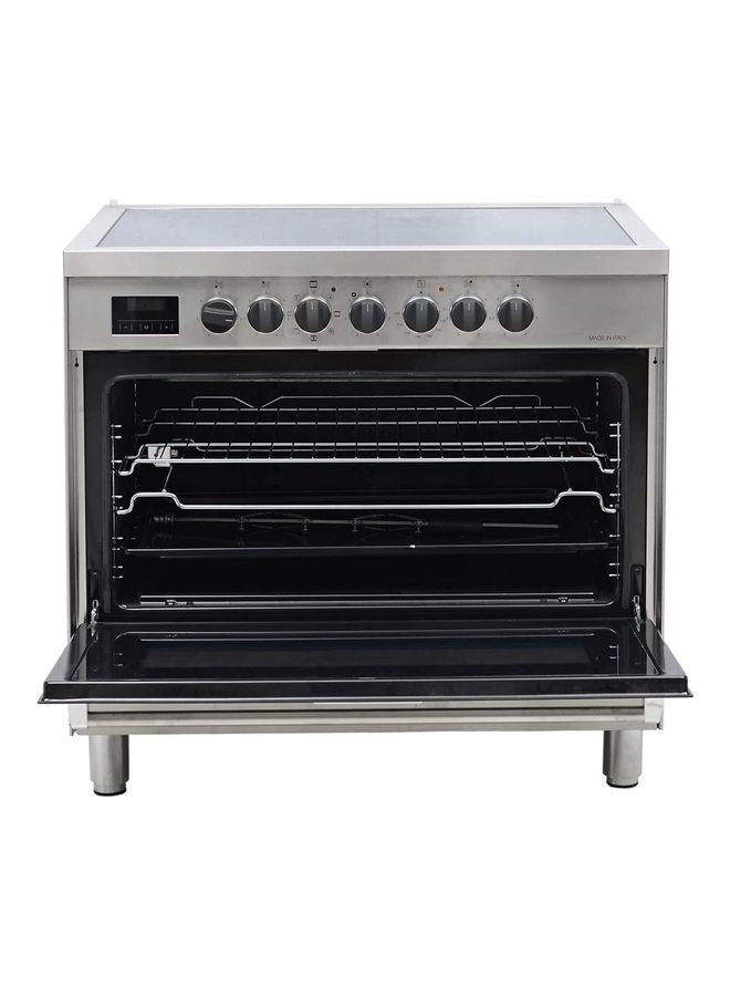 Bompani 5 Cooking zones Ceramic electric cooker 90 x 60 cm, 1year warranty BO683DX Silver/Black - Image 3