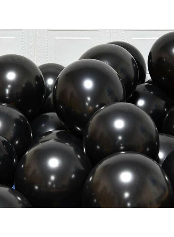 Party Time 50-Piece Black Balloons 12inch - Image 2