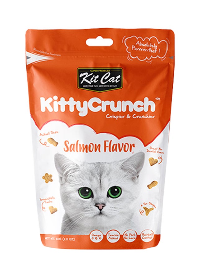 كيت كات طعام كيتي كرانش للحيوانات الأليفة بنكهة السلمون متعدد الألوان 60جرام