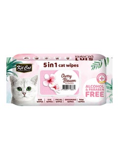 5 In 1 Pet  Wipes Cheery Blossom Multicolour 20cm - v1627996346/N49701788A_1