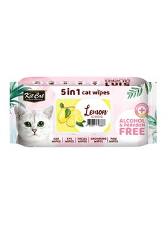 5 In 1 Pet  Wipes Lemon Multicolour 20cm - v1627996346/N49701793A_1