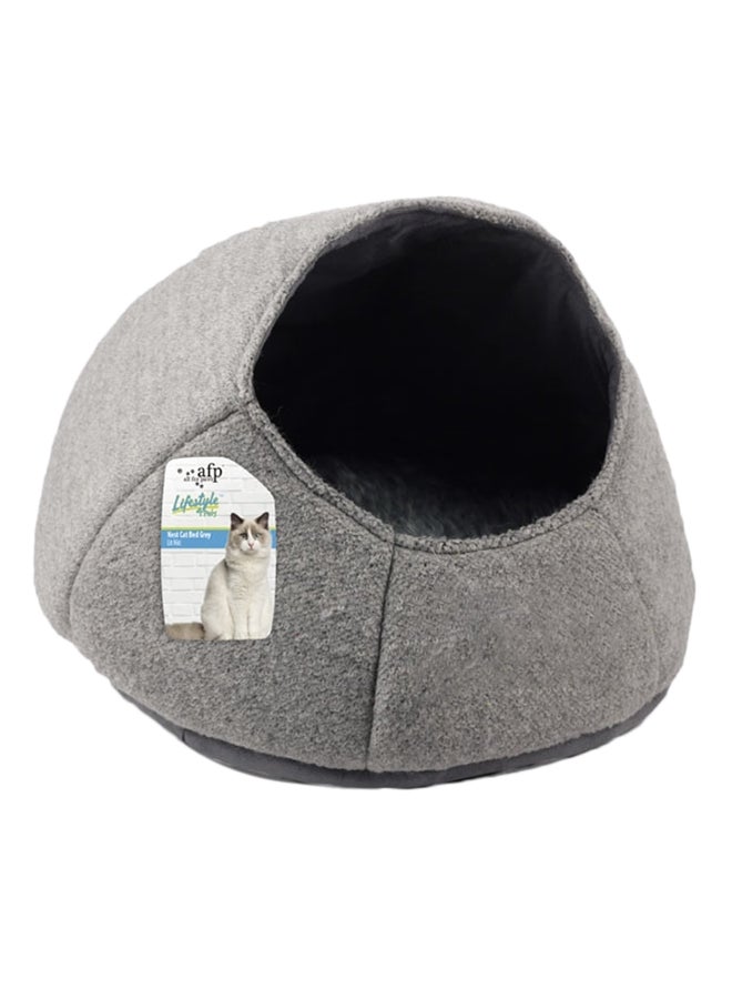 all for paws Nest Pet Bed Grey L 46 x W 46 x H 37cm