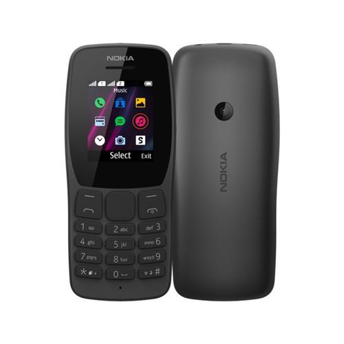 NOKIA - 110 Dual SIM Black 10MB 2G - Image 1