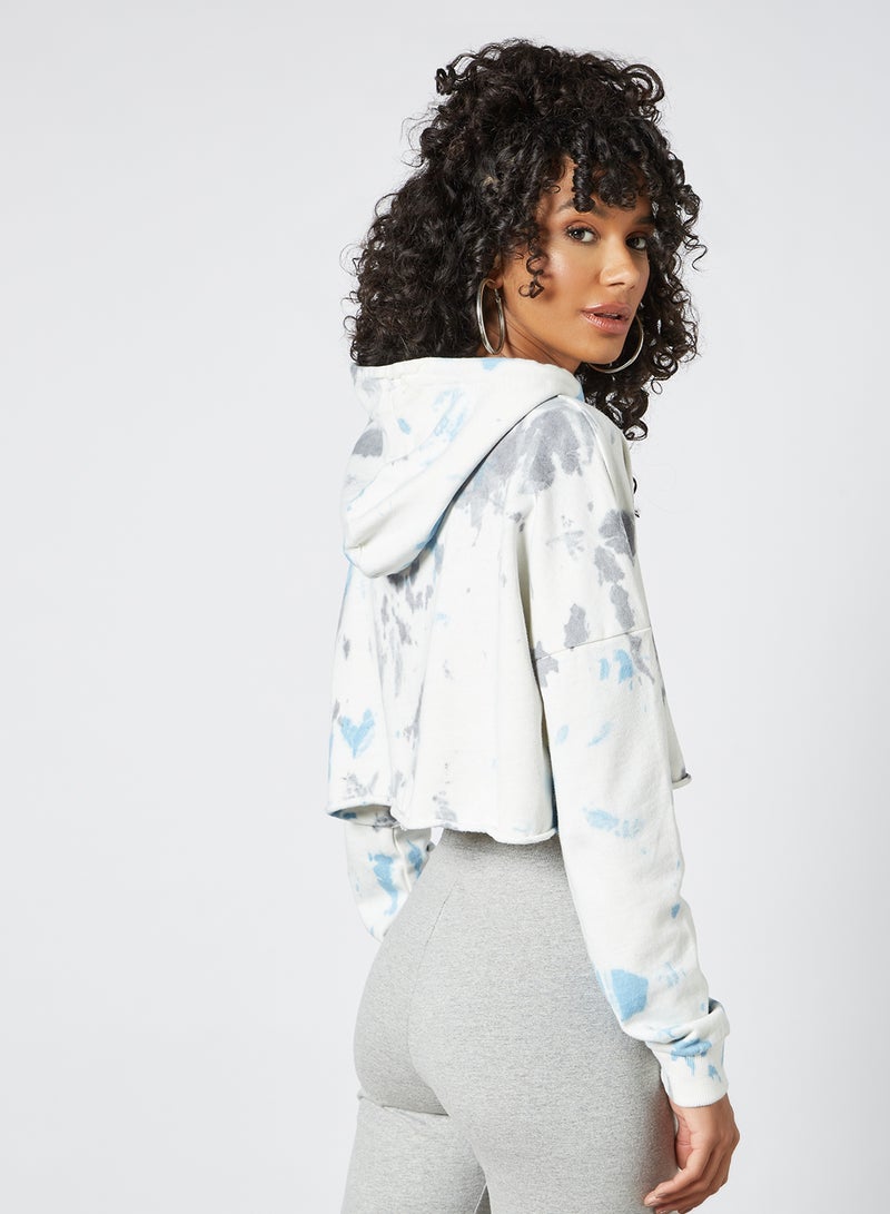 Sivvi x GenM - Tie Dye Cropped Hoodie Multicolour - Image 1