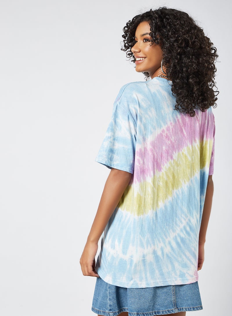 Oversized Tie Dye T-Shirt Multicolour - v1627998646/N45732194V_2