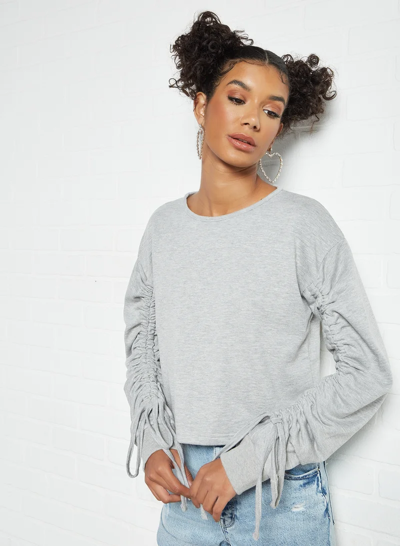 Sivvi x GenM Ruched Detail Sweatshirt