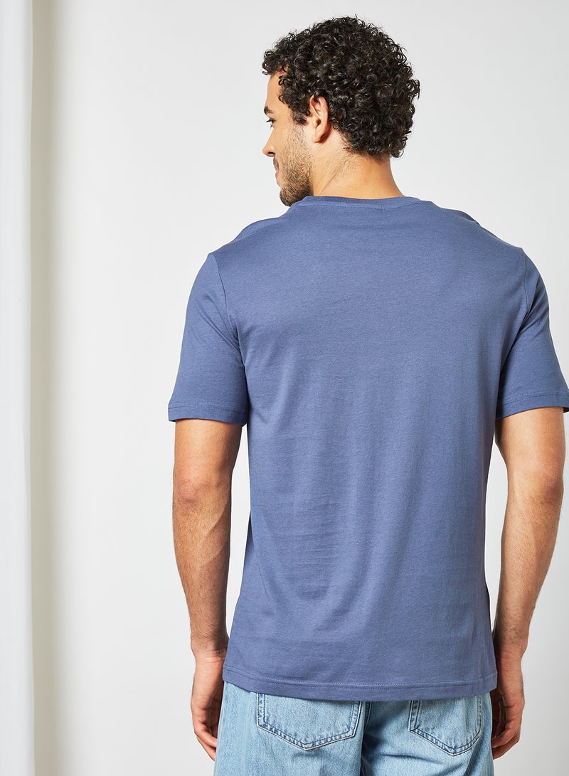 مانجو تيشيرت بقصة عادية أزرق - Image 2