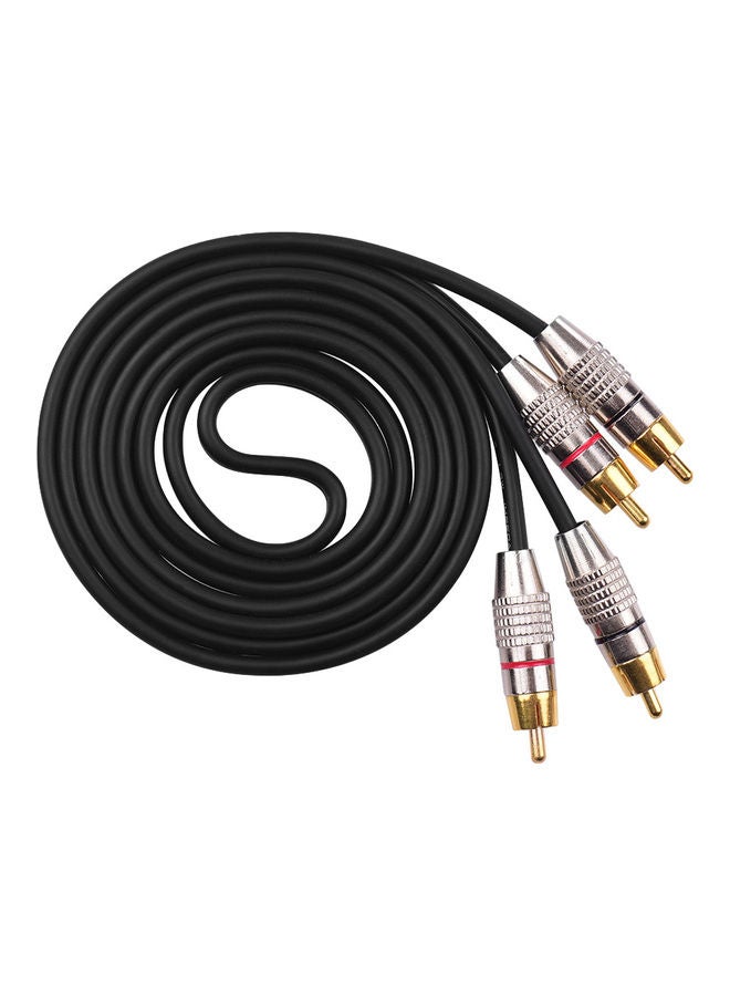 كابل مكبر صوت من منفذ 2RCA إلى 2RCA للصوت والفيديو - Image 1
