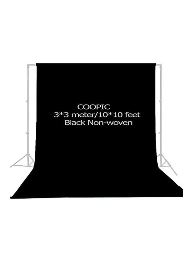 Coopic - Non-woven Photography Backdrop Background Cloth Black - Image 1