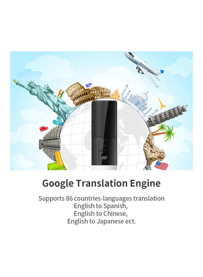Portable Foreign Language Translators Device Supports 86 Languages black