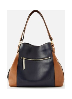 Brooklyn Casual Shoulder Bag Blue/Brown