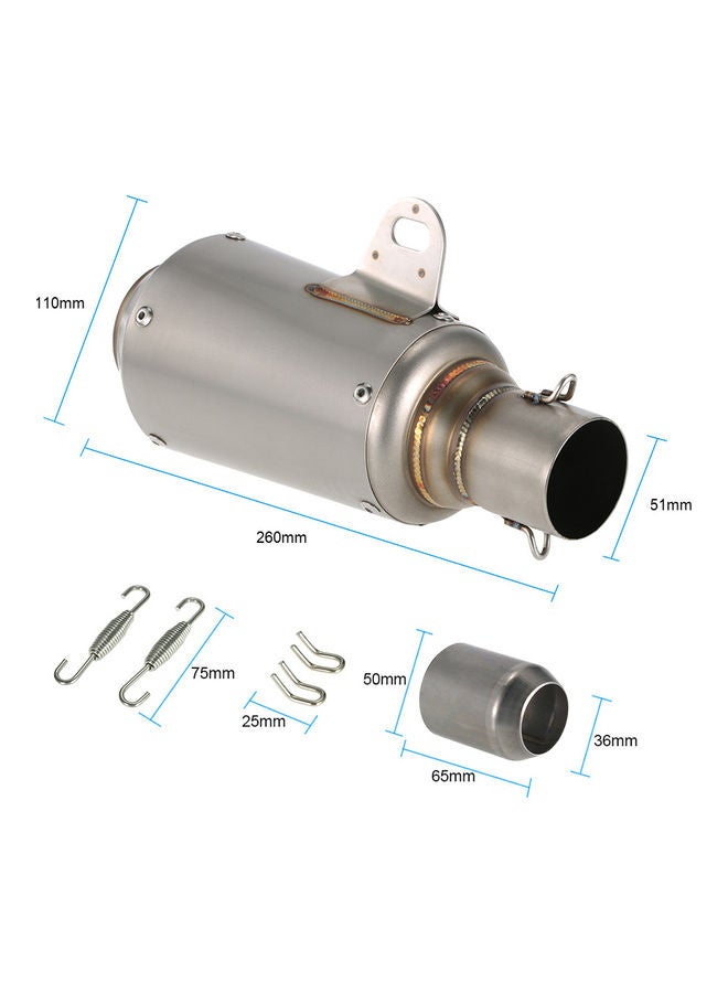 Generic Exhaust Muffler Pipe With Net  - Image 3