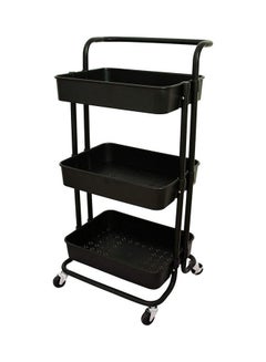 ALMUFARREJ 3-Tier Utility Cart Black  - Image 1