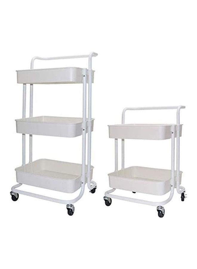 ALMUFARREJ - 3-Tier Utility Cart White - Image 1