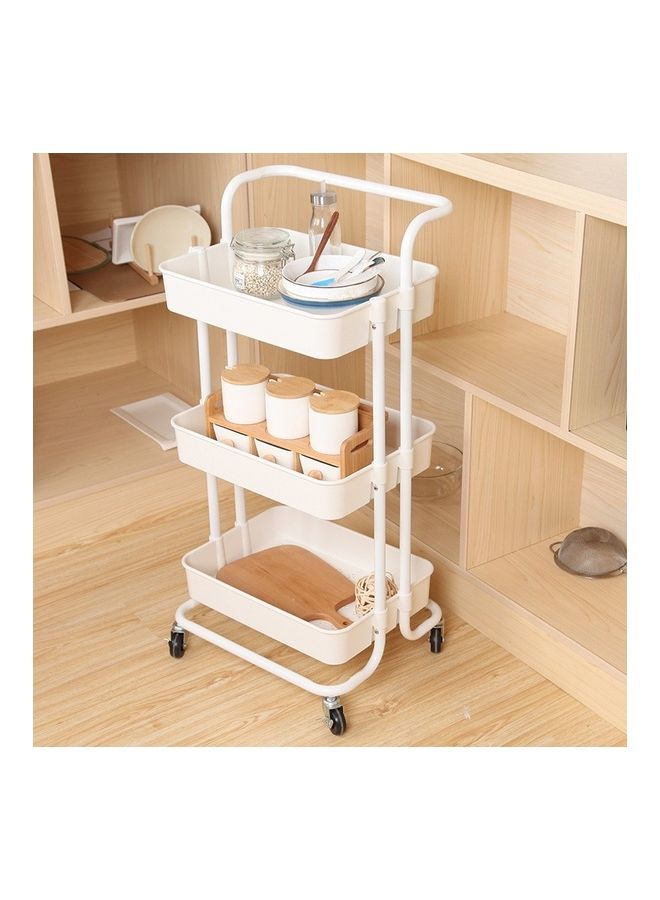 ALMUFARREJ - 3-Tier Utility Cart White - Image 1