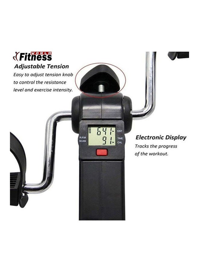 Fitness World - Pedal Exerciser Under Desk Bike With LCD Monitor Resistance 7.87 x 3.15 x 2.36inch 7.87 x 3.15 x 2.36inch - Image 1