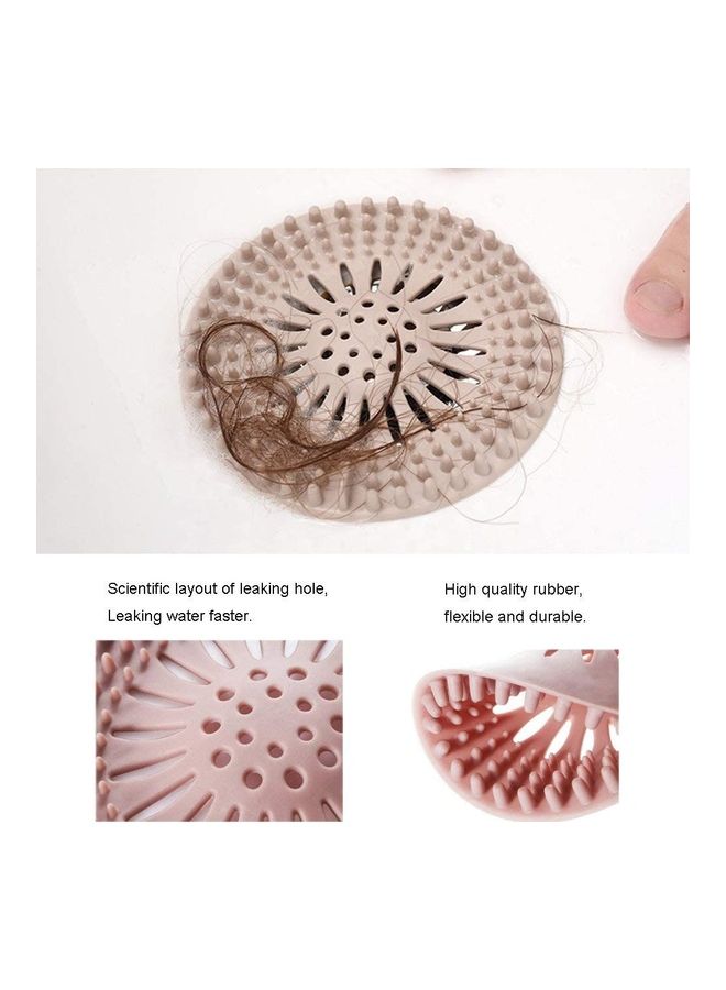 Alfa.life 5-Pack Durable Silicone Hair Stopper Shower Drain Covers Multicolour 5.12 x 5.12 x 0.48inch  - Image 5