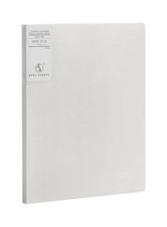 Generic A4 Size Presentation Book with 30 Pocket Sheet Protector Grey 