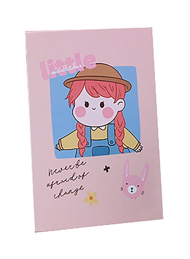 XIMI VOGUE - Little Girl Print Foldable Table Mirror Pink - Image 1