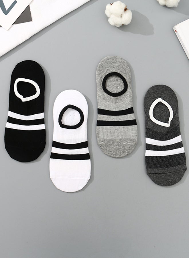 شيمي فوج Double Striped No Show Socks For Men Multicolour  - Image 2