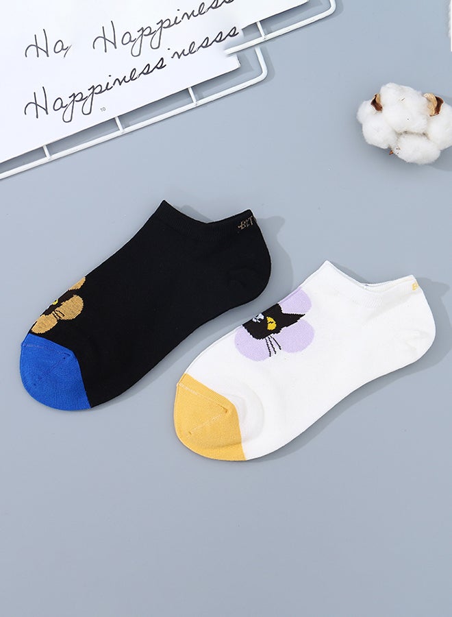 شيمي فوج Kitten Jacquard Short Socks For Women Multicolour  - Image 2