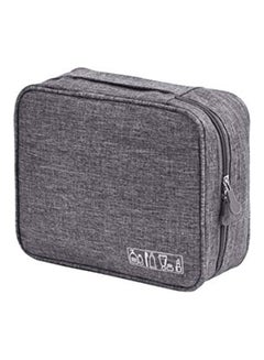 EZLOOT Multi-Functional Travel Cosmetic Makeup Handbag Grey  - Image 1