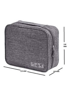 EZLOOT Multi-Functional Travel Cosmetic Makeup Handbag Grey  - Image 2