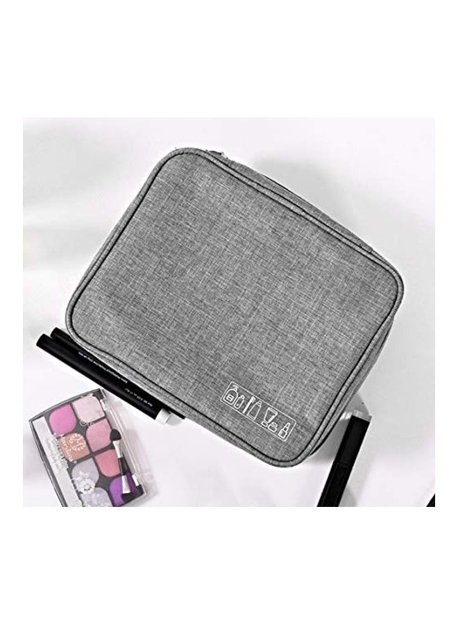 EZLOOT Multi-Functional Travel Cosmetic Makeup Handbag Grey  - Image 5