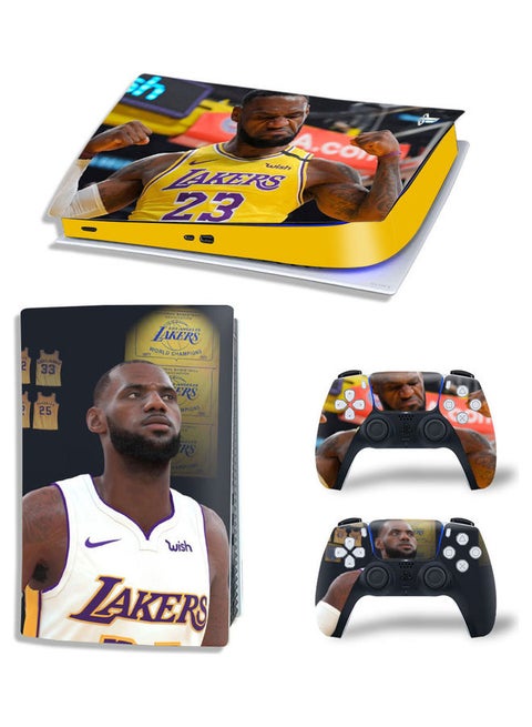 Printed Gaming Console and Controller Sticker Set For PS5 Disc Edition