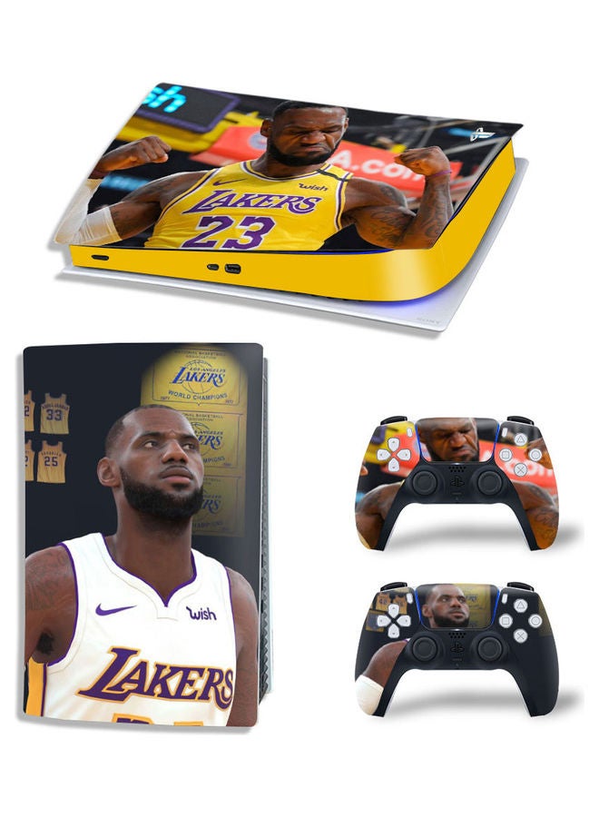 Rock Pow Printed Gaming Console and Controller Sticker Set For PS5 Disc Edition  - Image 1