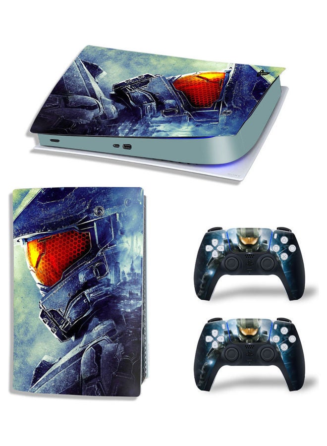 Rock Pow Printed Gaming Console and Controller Sticker Set For PS5 Disc Version  - Image 1