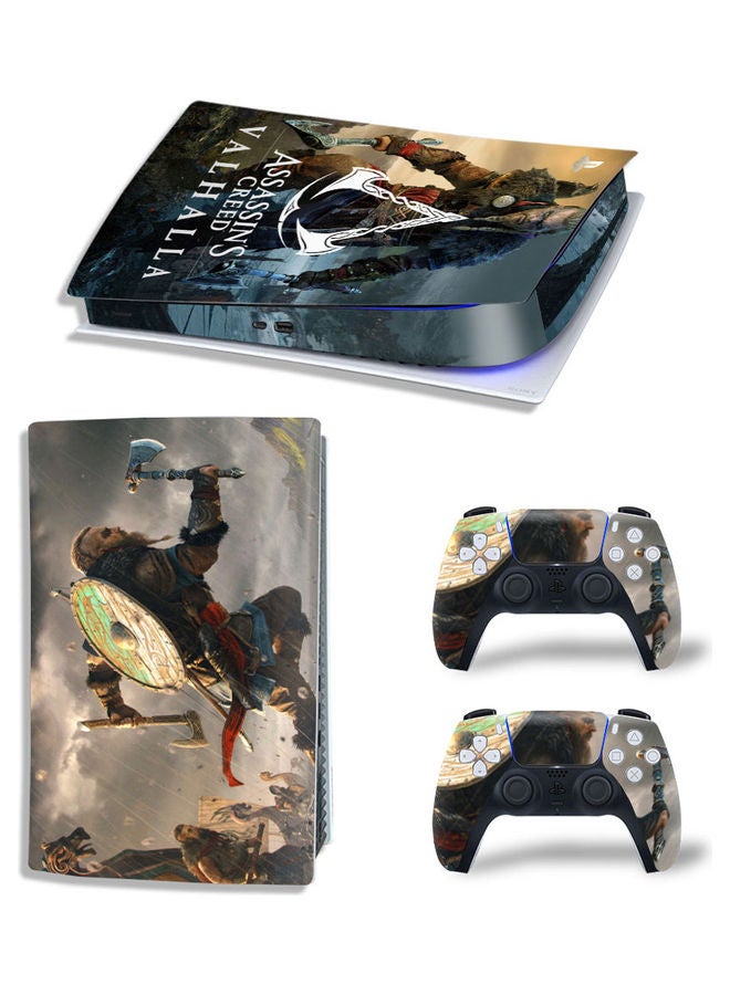 Rock Pow Printed Gaming Console and Controller Sticker Set For PS5 Disc Version  - Image 1