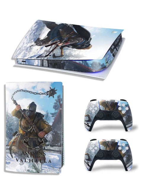Printed Gaming Console and Controller Sticker Set For PS5 Disc Version