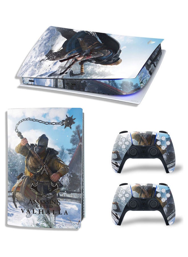 Rock Pow Printed Gaming Console and Controller Sticker Set For PS5 Disc Version  - Image 1