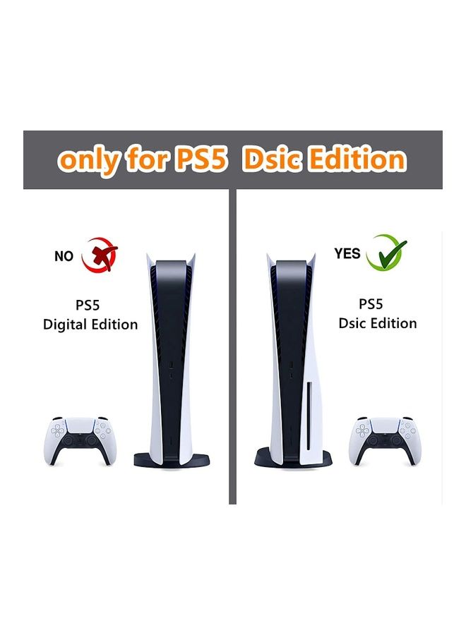 Rock Pow Printed Gaming Console and Controller Sticker Set For PS5 Disc Version  - Image 2