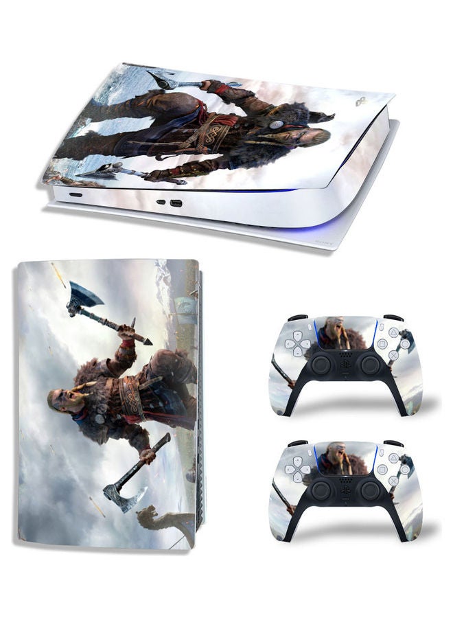 Rock Pow Printed Gaming Console and Controller Sticker Set For PS5 Disc Version  - Image 1