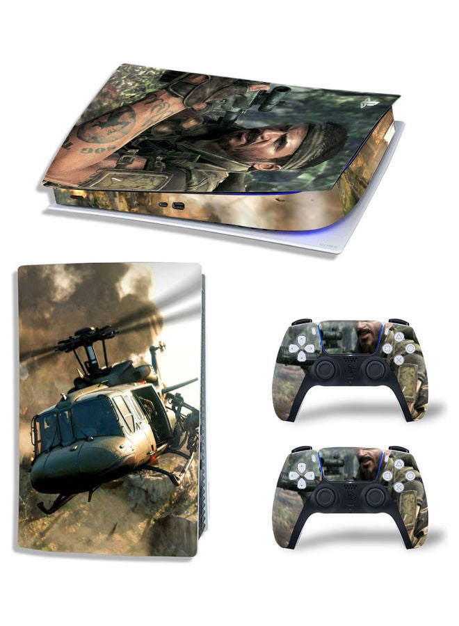 Rock Pow Printed Gaming Console and Controller Sticker Set For PS5 Disc Version  - Image 1