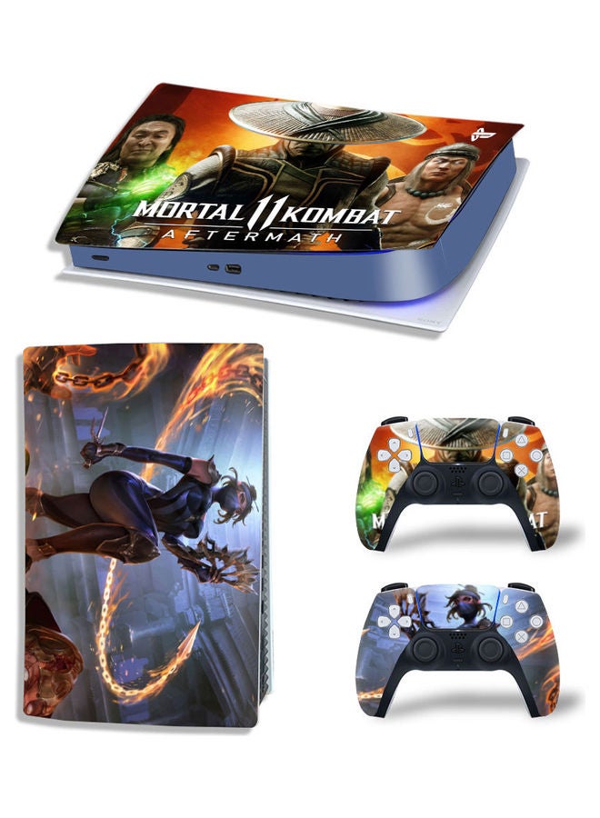 Rock Pow Printed Gaming Console and Controller Sticker Set For PS5 Disc Version  - Image 1