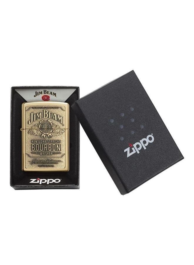 Zippo Jim Beam Bourbon Emblem Brass Lighter 2.25inch - Image 5