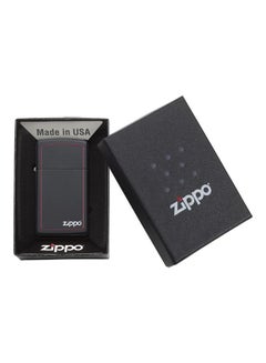 Zippo Slim Black Matte with Red Border with Zippo Logo Windproof Lighter 2.25inch  - Image 5
