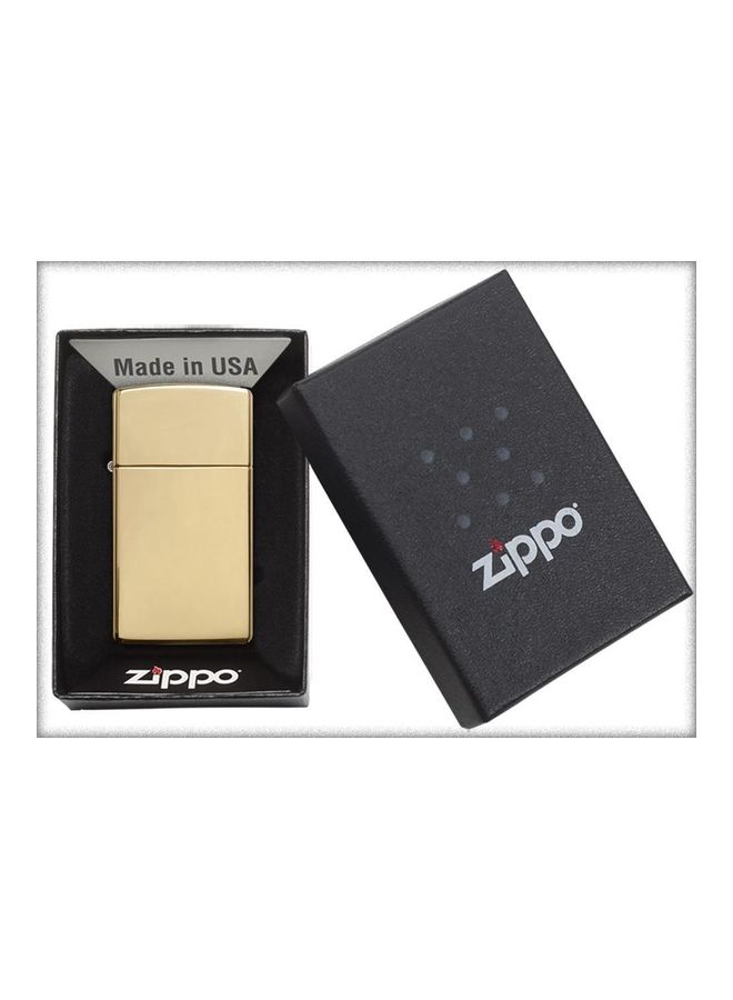 Zippo Slim High Polish Brass Windproof Lighter 2.25inch  - Image 5